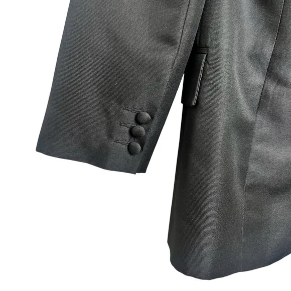 ASOS Boyfriend Oversized Black Blazer Size 0 - Picture 2 of 6